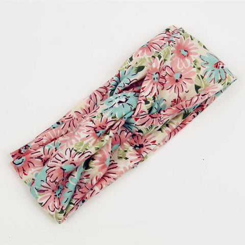 Retro Floral Yoga Turban